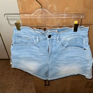 Frame Denim Scallop Waisted Shorts Size 29